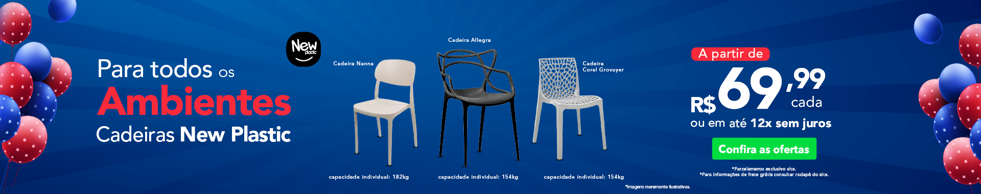 Cadeiras New - Aniversario